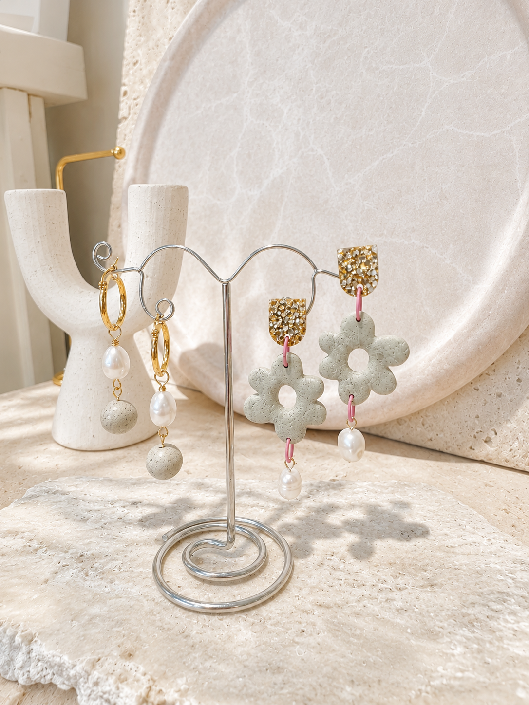 Love Clay Earrings