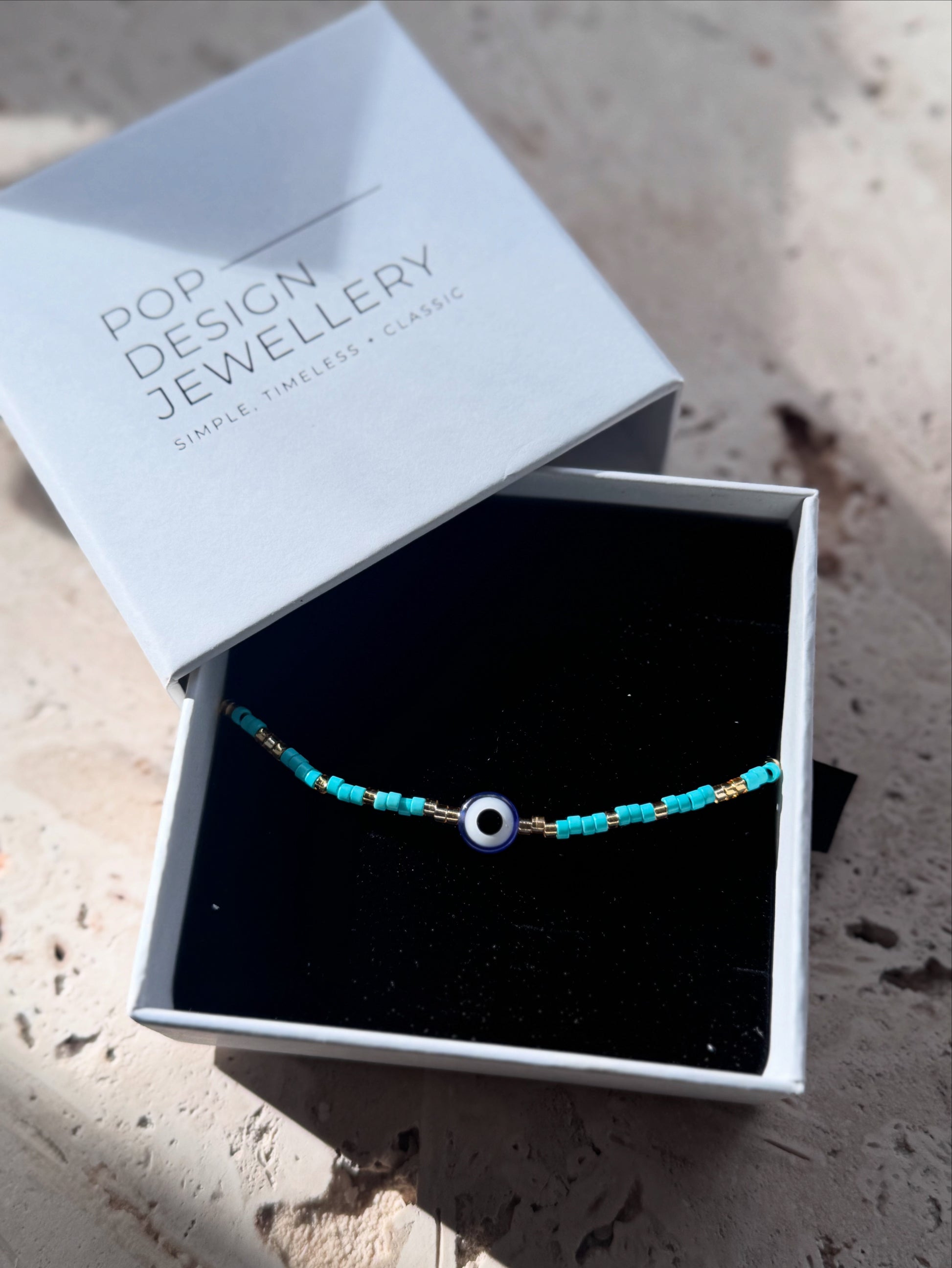 Turquoise Evil Eye Bracelet