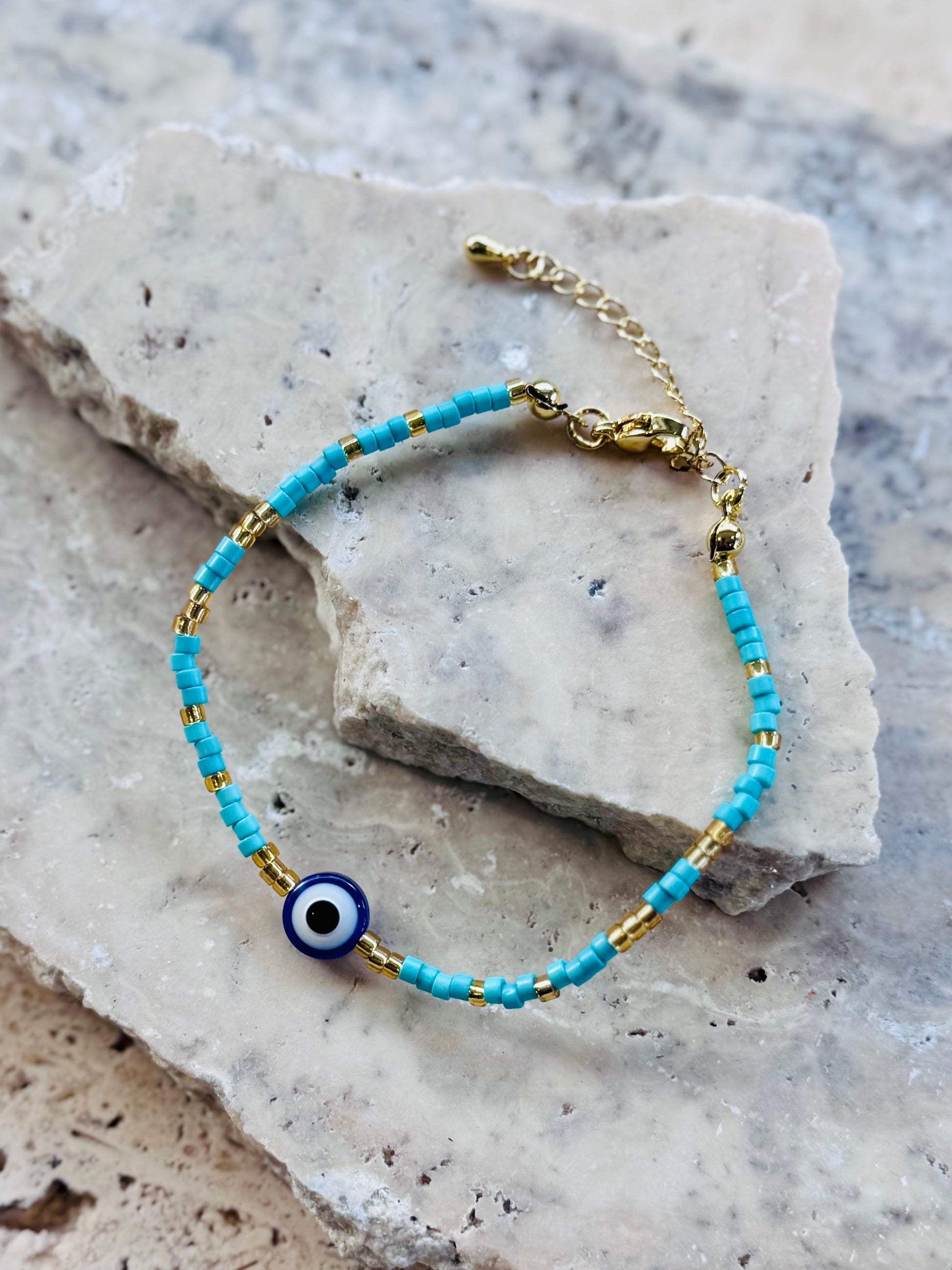 Turquoise Evil Eye Bracelet