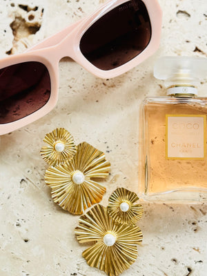Golden Bloom Earring