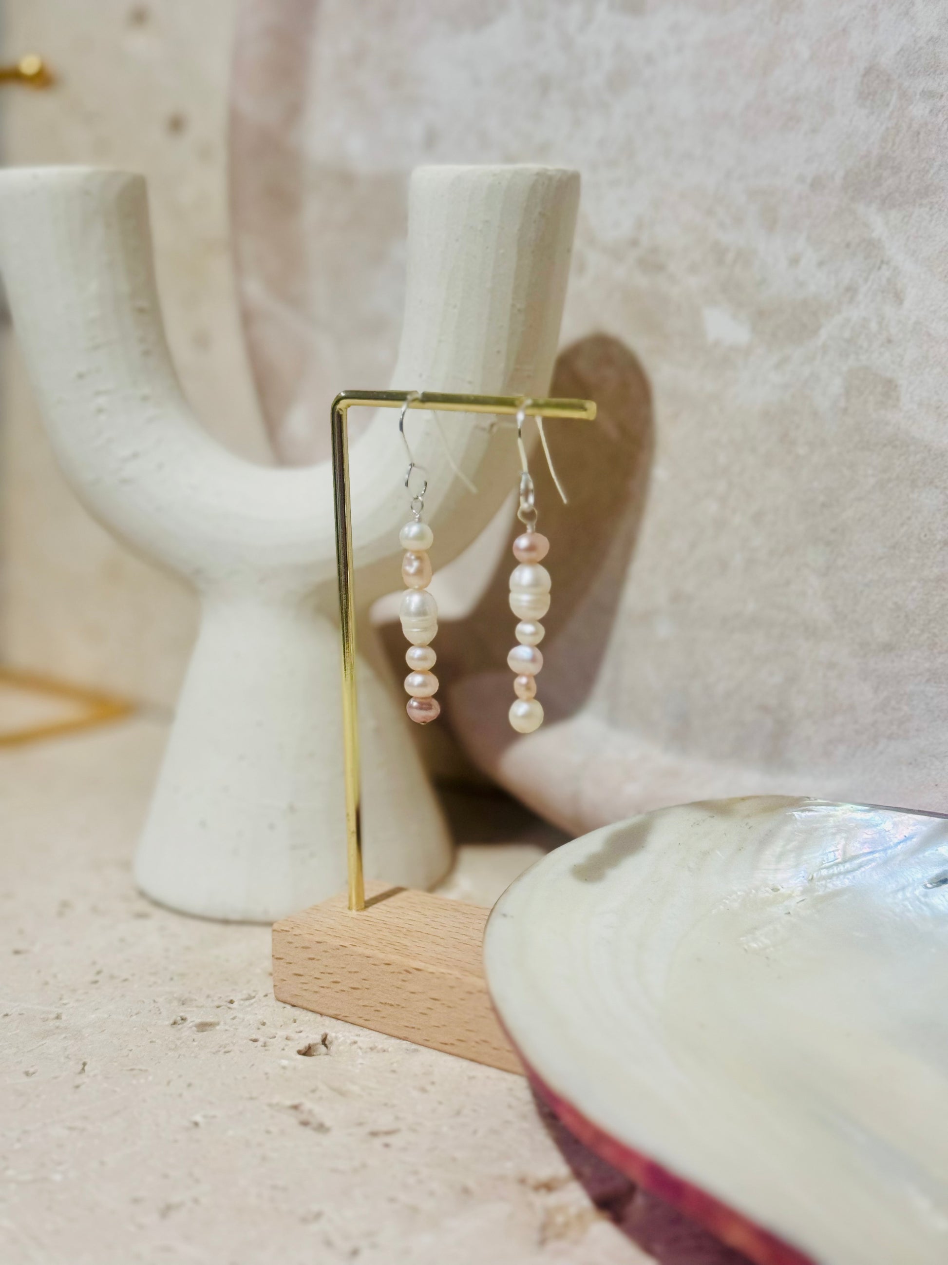 Baroque Blush Pearl Drops