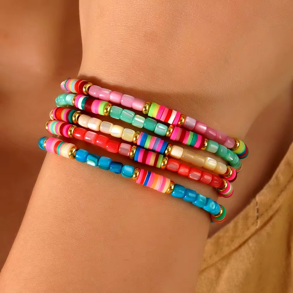 Butter Yellow Rainbow Bracelet