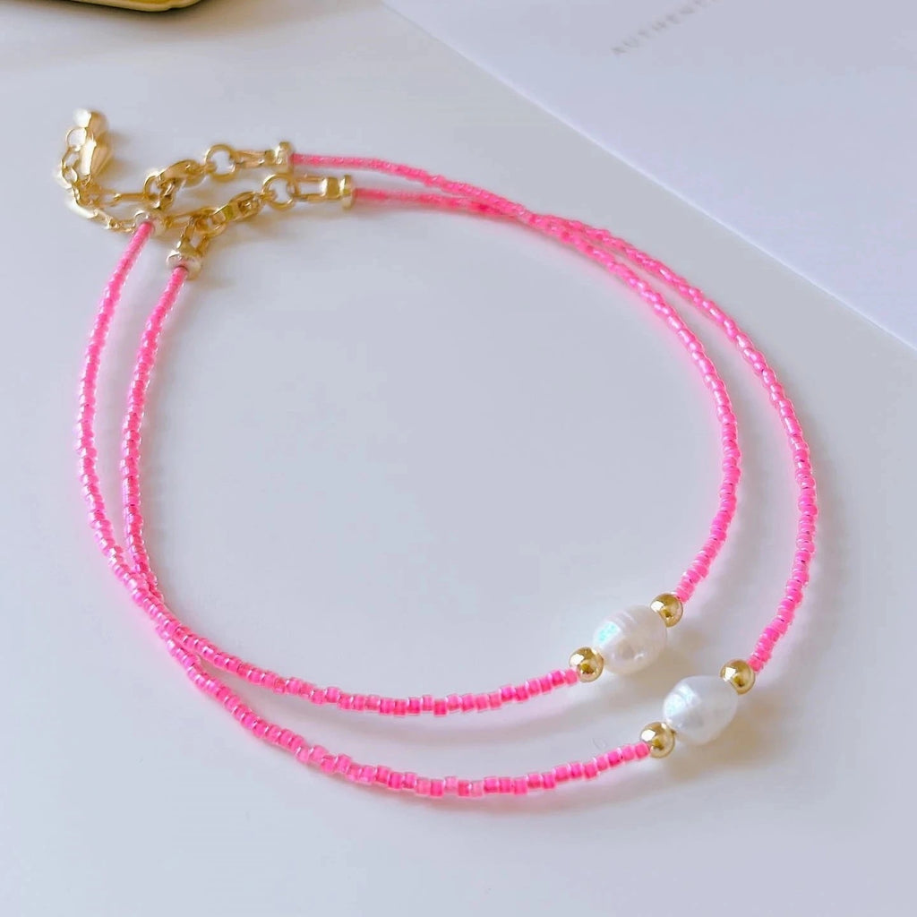 Pink Musk Pearl Bracelet