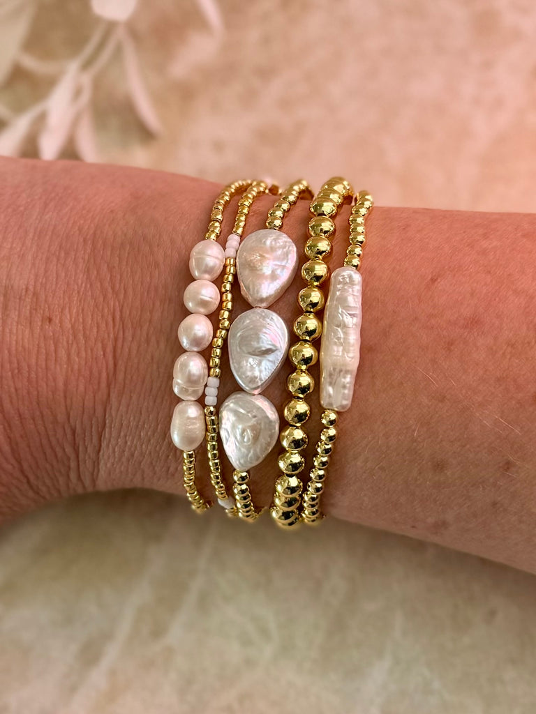 Baroque Pearl Bracelet - 5 Pearls