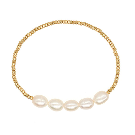 Baroque Pearl Bracelet - 5 Pearls